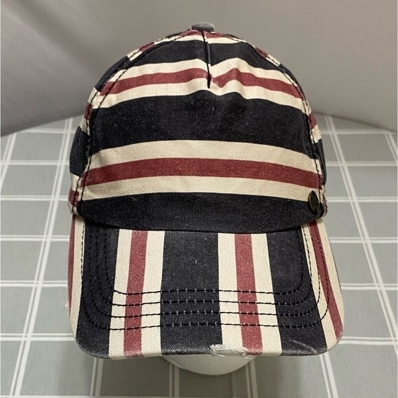 Billabong Surfing Gear Striped Baseball Cap Adjustable Slide Back Hat Beach Wave - Picture 1 of 7